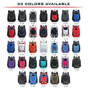 Bagnex Customized Color Baseball Softball Bat Backpack 4 Bats <b>Holder</b> Vented <b>Shoe</b> Compartment 50-70L Unisex 600D Polyester Sports - Product Image 2