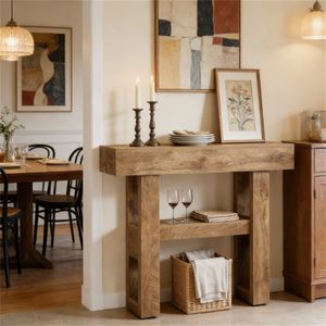 <b>Storage</b> Space <b>Console</b> <b>Table</b> for Entrance Foyer or Sofa Use - Product Image 2