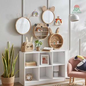 Charming Bear Shape Storage <b>Wall</b> Shelf Woven Seagrass Kids Room Decoration for Displaying Toy <b>Books</b> & Accessories for Birthday - Product Image 6