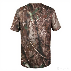 Camisetas de Caza Hechas de Poliéster y Algodón, Precio de Fábrica, Servicio OEM, Diseño de Camisetas de Caza para Hombre - Product Image 2