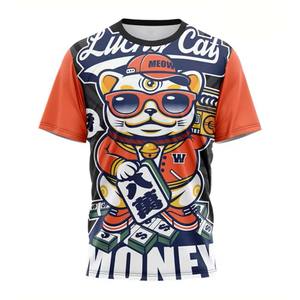 Camisetas Deportivas ELIXE para Hombre, Cuello Redondo, Transpirables, de Secado Rápido, Tejido de Poliéster/Algodón, Corte Regular, Casuales, Lisas, Digitales, al por Mayor - Product Image 1