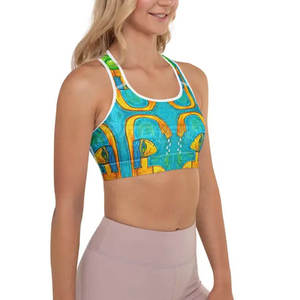 Soutien-gorge de sport respirant UPF 50 personnalisé avec impression de logo sur mesure, idéal pour les clubs, les équipes et les amateurs de plein air - Product Image 1