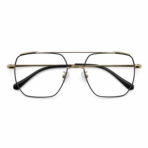 Montures de lunettes en titane pour hommes, anti-lumière bleue UV420, carrées, monture intégrale, légères, titane pur, sur mesure, RX, OEM, ODM - Product Image 1