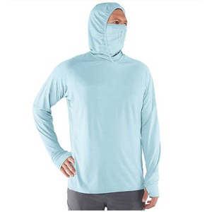 Camiseta con Capucha para Pesca, Protección Solar, Anti-UV, Talla Grande, Impermeable, Transpirable, de Secado Rápido, con Protección para el Cuello, Precio de Fábrica - Product Image 1