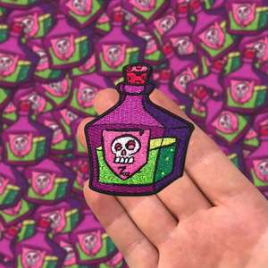 Écussons brodés personnalisés faits main, à coudre ou thermocollants, en tissu sergé de coton, motifs lettres anglaises et fleurs, pour chapeaux, haute qualité - Product Image 3