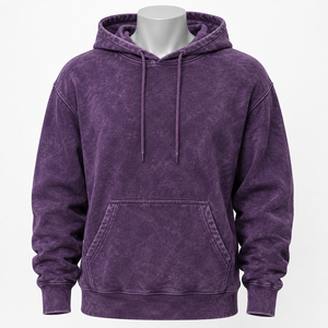 Sweat à capuche pour homme effet délavé premium, offrant une sensation douce, un effet délavé tendance et une coupe décontractée pour une collection décontractée contemporaine. - Product Image 1