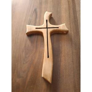 Cruz de Madera para Adoración Religiosa y Oración, Artesanía en Madera Hecha a Mano, Cajas, Letreros de Pared - Product Image 2