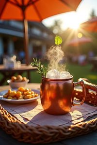 Copper beverage mug set lavender pavilion <b>cups</b> <b>reusable</b> premium cocktail serving durable collection mugs - Product Image 4