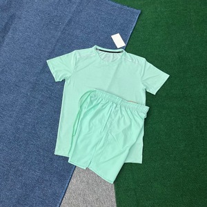 Summer Sports Men's Quick-Dry <b>T</b>-Shirt Sets and Short Sleeve, <b>Track</b> Training, Running, Fitness, Basketball, Marathon - Product Image 4