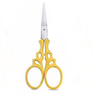 กรรไกรตัดเล็บมือเล็บเท้า คิ้ว จมูก ขนตา กรรไกรตัดหนังกำพร้าแบบมืออาชีพ สีทองอ่อน กรรไกรตัดเล็บโค้ง เครื่องมือแต่งหน้า - Product Image 5