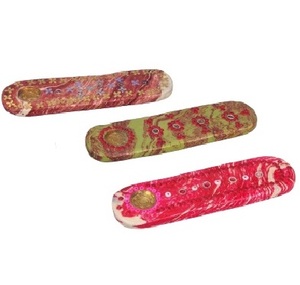 Hand made designer eco freindly Lac & mirror work incense <b>stick</b> holder and ash catcher Room aroma - Product Image 3