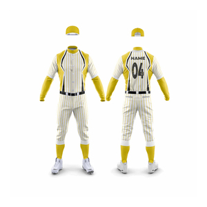 Uniforme de baseball produit en usine, vêtements d'équipe personnalisés avec le nom et le numéro du joueur et logo sur mesure - Product Image 1