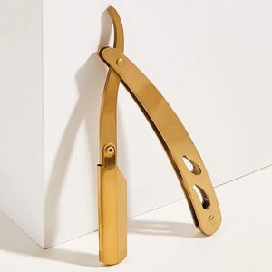 Morje Surgical Stainless Steel Folding Straight <b>Razor</b> Single Blade Shaving Knife for Men Grooming Salon Use - Product Image 2