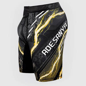 Pantalones Cortos Personalizados Negros de UFC MMA, Material de Secado Rápido, Sublimación, Kick Boxing, Grappling, Deportes, Jiu Jitsu, Kimono - Product Image 2