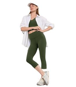 High Quality Short <b>Leggings</b> for Women Tummy Control Yoga Pants for Workout Running Athletic Women's <b>Leggings</b> - Product Image 1