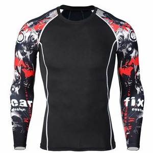 Camiseta de Compresión Rash Guard para Hombre, Tallas Grandes, Manga Larga, Cómoda y Transpirable, para Todas las Temporadas, Superventas - Product Image 6