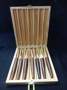 Handcrafted Portable Wooden <b>Crochet</b> <b>Hook</b> Set in Gift Box 2mm Thickness Ergonomic Rosewood Design Professional Tools - Product Image 2