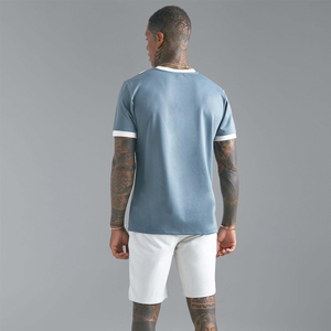 Nouvel ensemble décontracté d'été pour homme : T-shirt tricoté écologique à imprimé lettres et short de sport à manches courtes (2 pièces) - Product Image 6