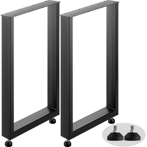 Stainless Steel Heavy Duty Square Midcentury Dining <b>Table</b> <b>Legs</b> Easy Installation Binh Phuoc Home Office Kitchen Living - Product Image 4