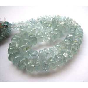 ลูกปัดอควอมารีนทรงรอนเดลล์ธรรมชาติ สำหรับทำเครื่องประดับ ครึ่งเส้น หินหลวม คุณภาพสูง - Product Image 6