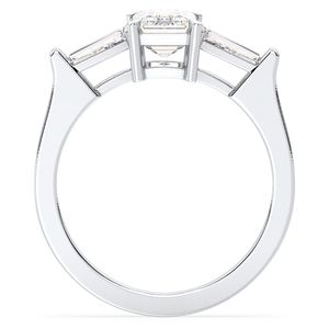 Anillo de compromiso REYES personalizado de oro sólido de 14 quilates con moissanita de corte esmeralda de 1.44 quilates para mujer, precio de fábrica al por mayor. - Product Image 6