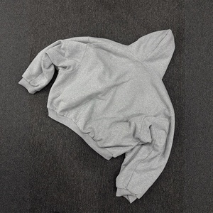 Sweat-shirt réversible à capuche pour homme FOXSY, à carreaux gris et jaune, décontracté, streetwear d'automne, coupe classique - Product Image 4