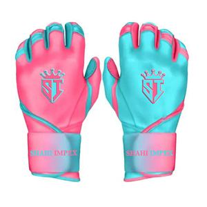 Guantes de Béisbol de Cuero Rosa y Cian con Cuero CABRETTA de Primera Calidad, 100% Cuero, 0.09 mm de Grosor, Ligeros y Duraderos - Product Image 1