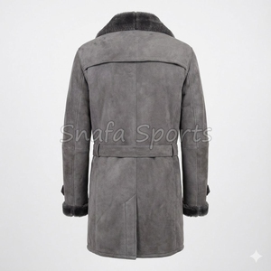 Veste en cuir pour homme, veste en cuir de mouton, veste en cuir véritable, nouveau design, classique, hiver, fourrure de mouton véritable - Product Image 2