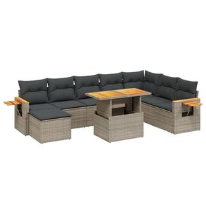 Set Divano da Giardino in Rattan per Esterni con Cuscini per Patio o Cortile - Stile Contemporaneo - Product Image 2