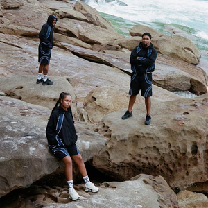 High Quality Custom Nylon Tracksuits Windbreaker Hoodie Jogger Two Piece <b>Set</b> Trendy Casual Activewear OEM Wholesale Supplier - Product Image 2