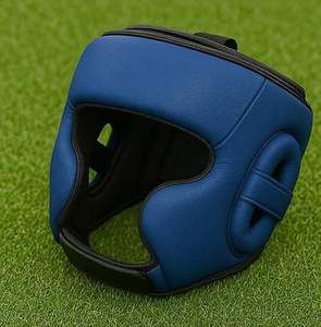 Protector de cabeza de cuero de alta calidad para boxeo, MMA y Muay Thai, equipo de boxeo, casco de boxeo - Product Image 3