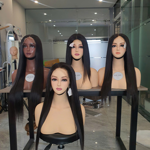 La mejor calidad Super Double Drawn Bone Straight Wig24 pulgadas 6x6 cierre Color natural Raw Extensiones de cabello humano vietnamita - Product Image 5