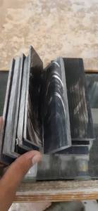 Placa de cuerno de búfalo natural hecha a mano con rayas blancas y negras para la fabricación de monturas de gafas y asas. - Product Image 3