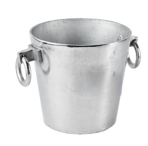 Enfriador de vino de aluminio fundido con diseño elegante, cubitera para champán con acabado plateado y asa, para bar y fiestas, enfriador de cerveza. - Product Image 2