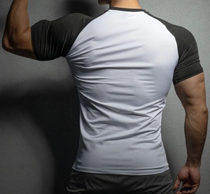 T-shirts de sport pour hommes en jersey 100% coton extensible, séchage rapide, respirants, manches courtes, imprimés, couleurs personnalisées, 200g - Product Image 2