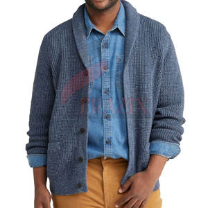 Cardigan tendance pour homme, tricoté, manches longues, boutonné, doux, chaud, décontracté, pour le travail, le bureau, les activités de plein air, vêtements pour homme, cardigan tricoté - Product Image 3