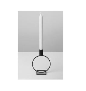 Modern Metal Candle Holder for Home Decor Iron <b>Candlestick</b> Holder with Matte Black Finished Elegant Tabletop Candle Stand - Product Image 1