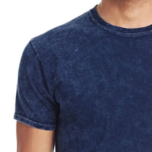 เสื้อยืดสตรีทแวร์ดีไซน์ล่าสุด ผ้าฝ้าย 100% ทรงหลวม สีพื้น สำหรับผู้ชาย ไซส์ผู้ใหญ่ ลายพิมพ์แบบฟอกสี - Product Image 6