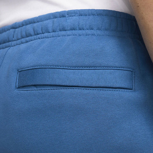 Men's Blue Woolen Polyester/Cotton Heavyweight Windproof Sweatpants Elastic Waist Casual Joggers with Pockets Winter Wear - Product Image 5