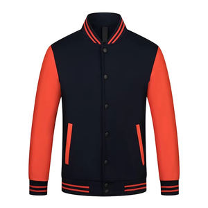 New Best Quality Custom Adult and Youth Casual <b>Thin</b> Baseball Letterman Color Fleece Varsity <b>Jacket</b> 100% Cotton - Product Image 6