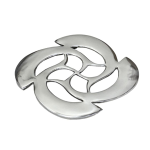 Modern Heart-Shaped Aluminium Trivet Heat Resistant Hot Pot Stand Decorative Metal <b>Table</b> Mat Countertop <b>Protector</b> for Kitchen - Product Image 3