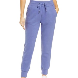 Pantalones Jogger para Mujer, Corte Ajustado, Felpa Francesa, Cintura Alta, Dos Bolsillos, Estilo Panelado, Mezcla de Algodón y Poliéster, Pantalones Deportivos para Chica - Product Image 1