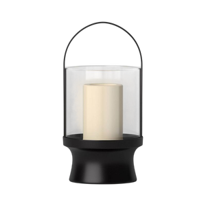 <b>Black</b> Metal Glass Cylinder Flameless Candle Holder for Home Decoration Candle Holder Metal Glass Votives Candle Holder - Product Image 1