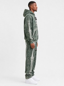 Ensemble de survêtement délavé pour homme, sweat à capuche et pantalon de jogging délavé style vintage, tenue streetwear décontractée pour la gym, les voyages et le quotidien - Product Image 4