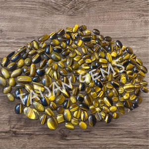 หินอัญมณีทรงหลวมสำหรับทำจี้เครื่องประดับทำจากคริสตัลหลายรูปเสือตามธรรมชาติ - Product Image 3