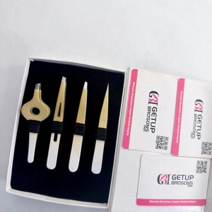 Pinzas para Cejas Inclinadas de Acero Inoxidable - Product Image 2