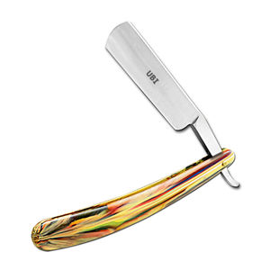 Rasoir droit professionnel UBI, de qualité supérieure, en acier à haute teneur en carbone, traditionnel, non jetable, pour hommes - Product Image 4