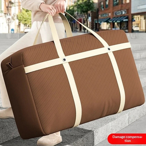 Packaging Thickened Zipper Closure Fashionable Non Woven Folding All Seasons Multi-Use Moving Quilt Clothes <b>Bag</b> - Product Image 6