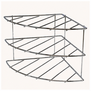 <b>Kitchen</b> <b>Corner</b> Shelf Organizer Heavy-Duty Countertop & Cabinet <b>Storage</b> Rack for Plates Spices and Pantry Metal Triangle Standing - Product Image 3
