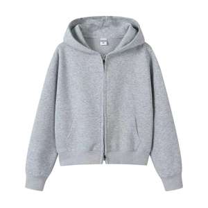Sudadera con Cremallera Personalizada de Otoño/Invierno, Lisa, de Forro Polar Cepillado, Unisex, Gruesa - Product Image 5